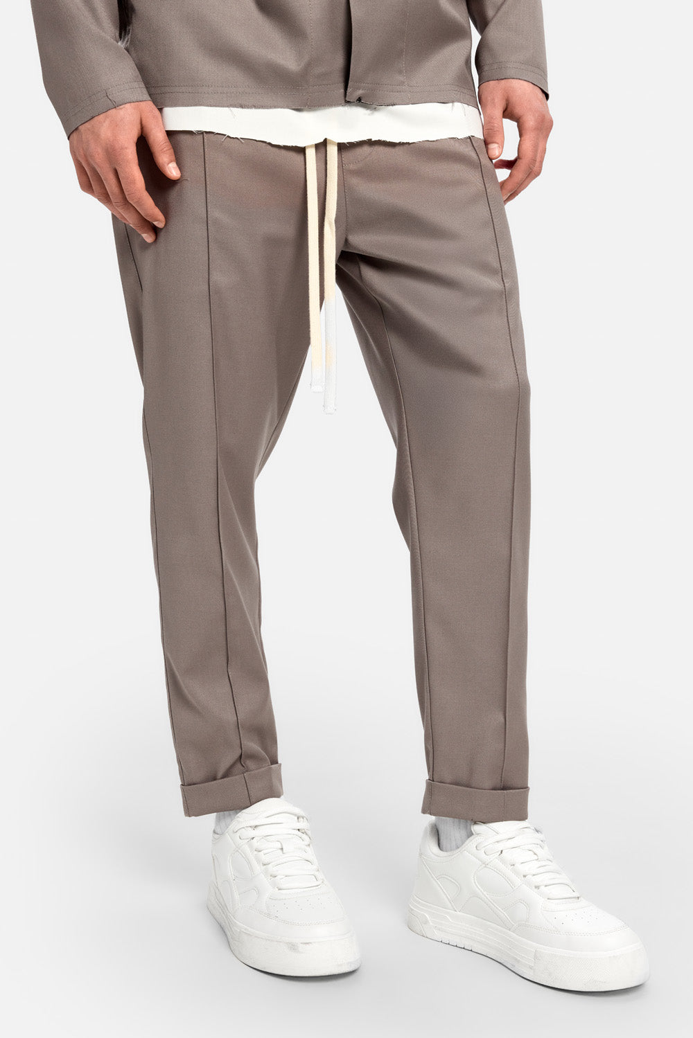 Pantaloni din stofa Thom | Bărbați | Bej | Stil Modern & Elegant | Confort & Funcționalitate | Atelier Hamza