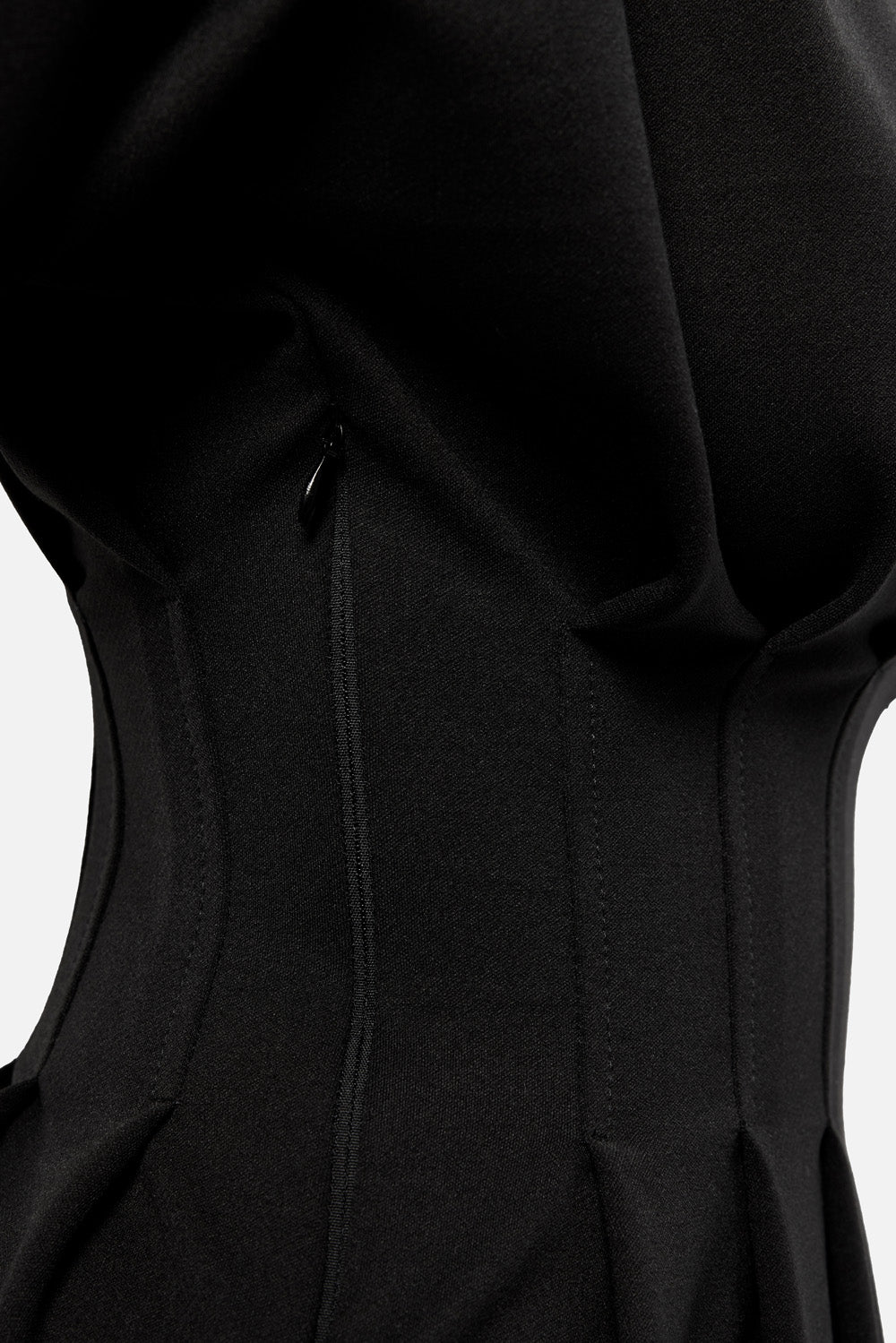 Cairo black dress with garter straps