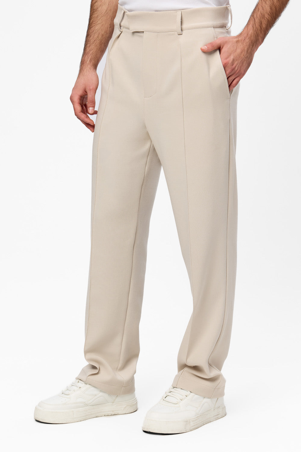 Pantaloni vanilla din stofa 247 A1