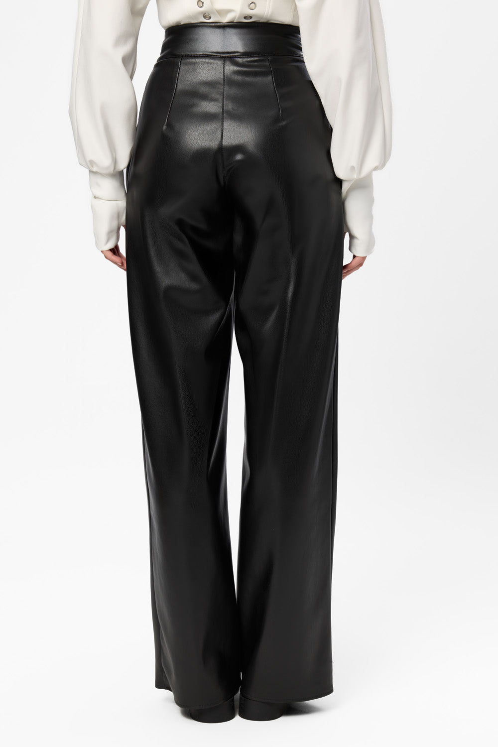 Kimi V2 Leather Black Pants