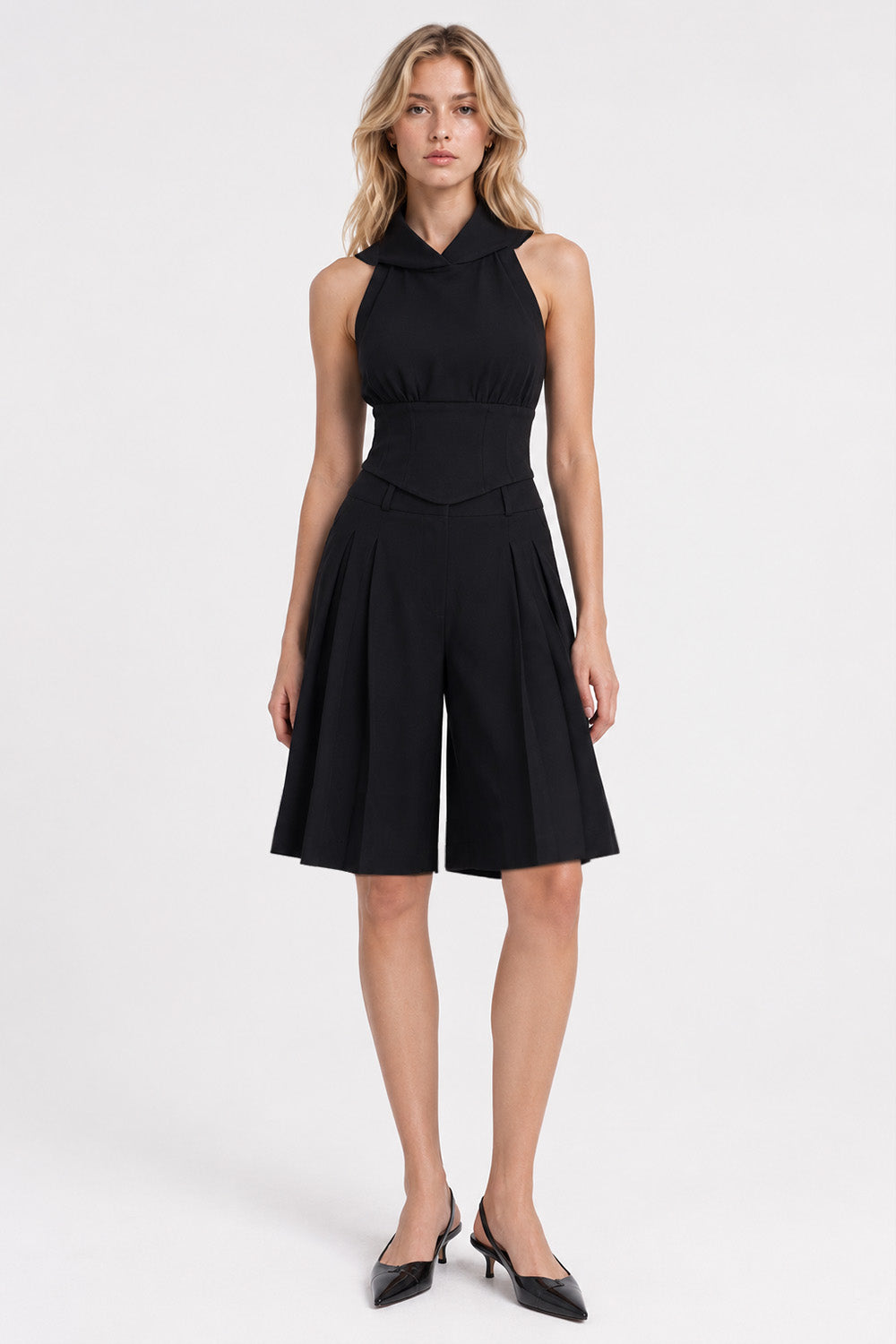 Kimi short Black Cloth Pants
