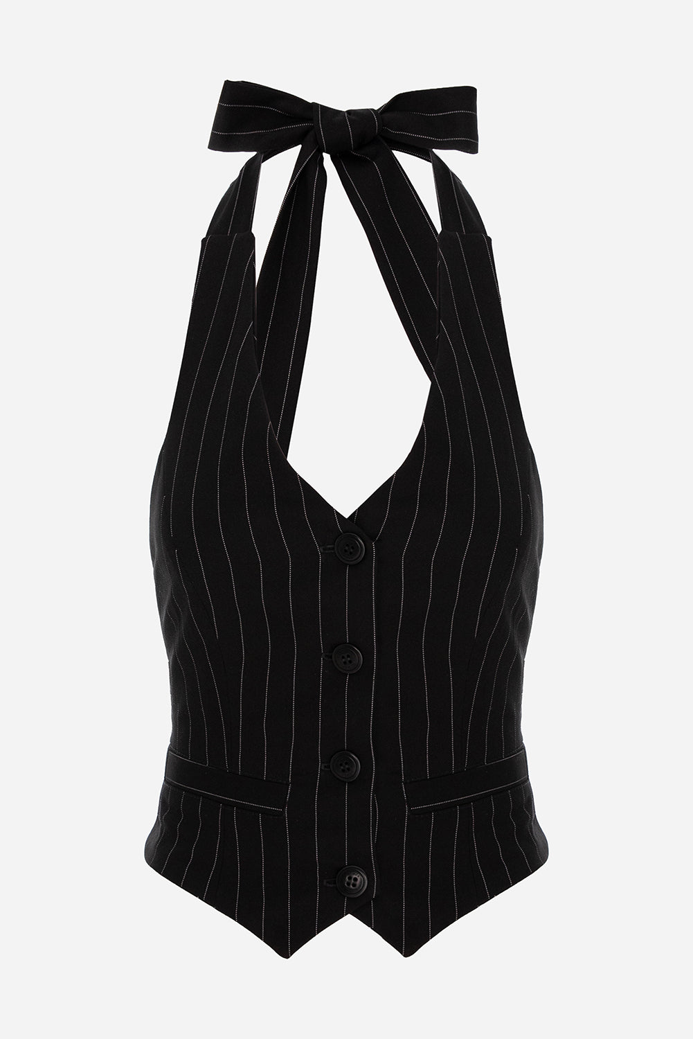 Kimi black cloth with stripes Vest