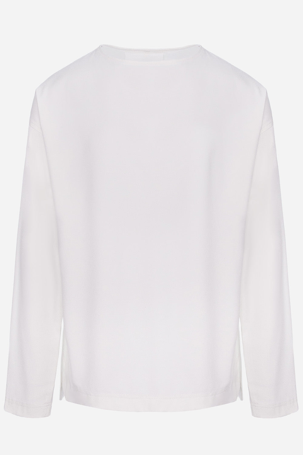 Tricou off-white cu maneca lunga din stofa Florence V2