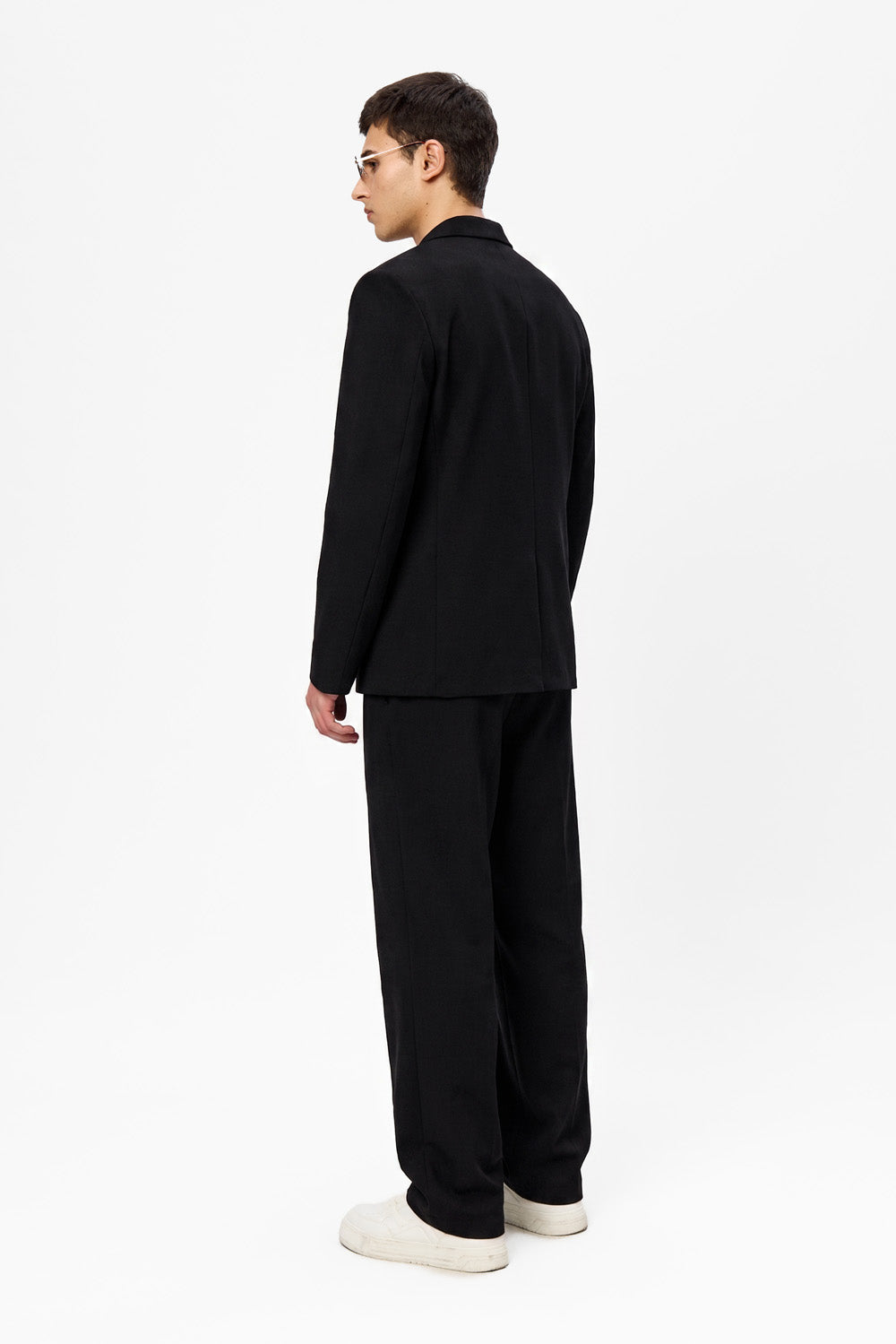 Cardigan negru din stofa 247