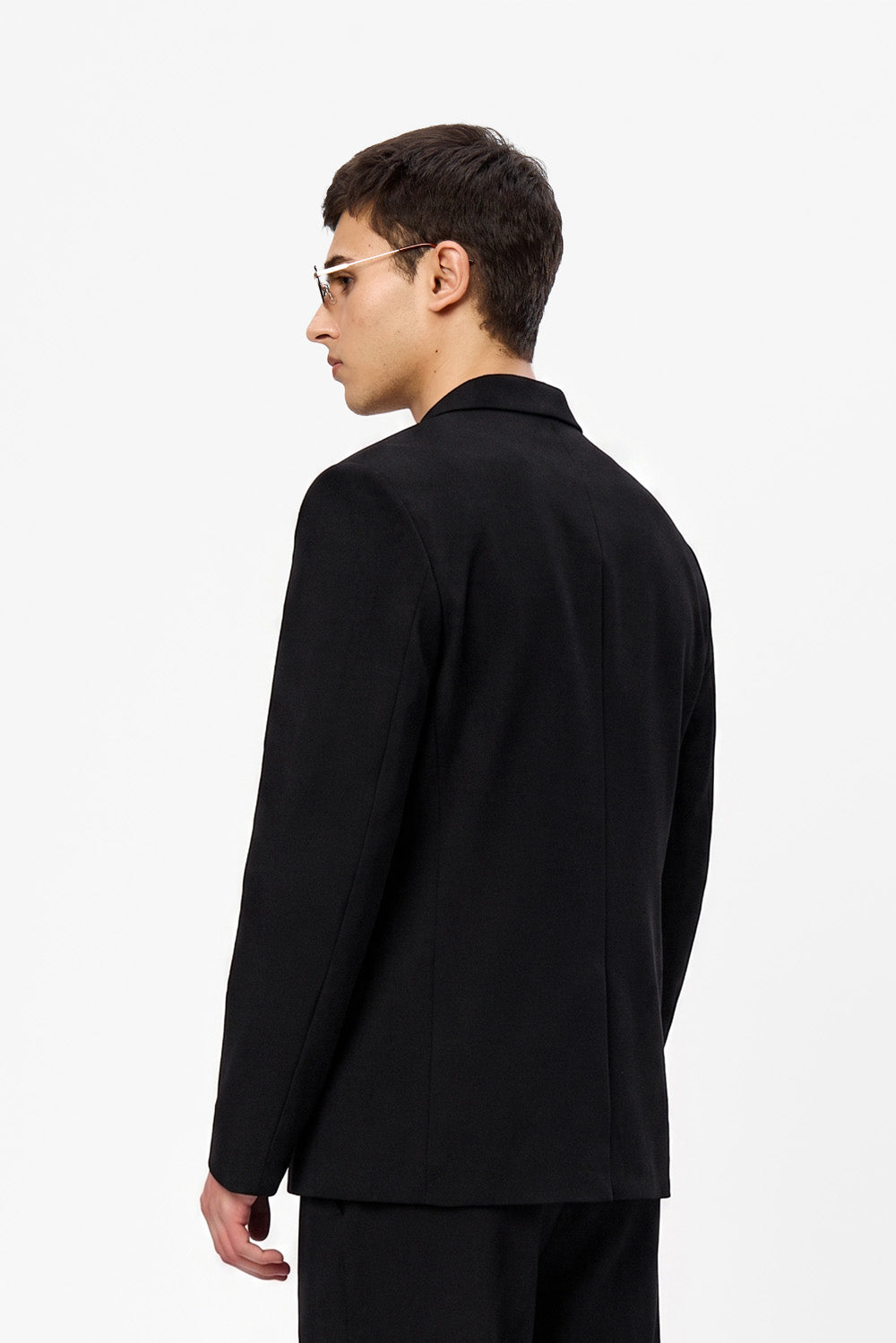 Cardigan negru din stofa 247