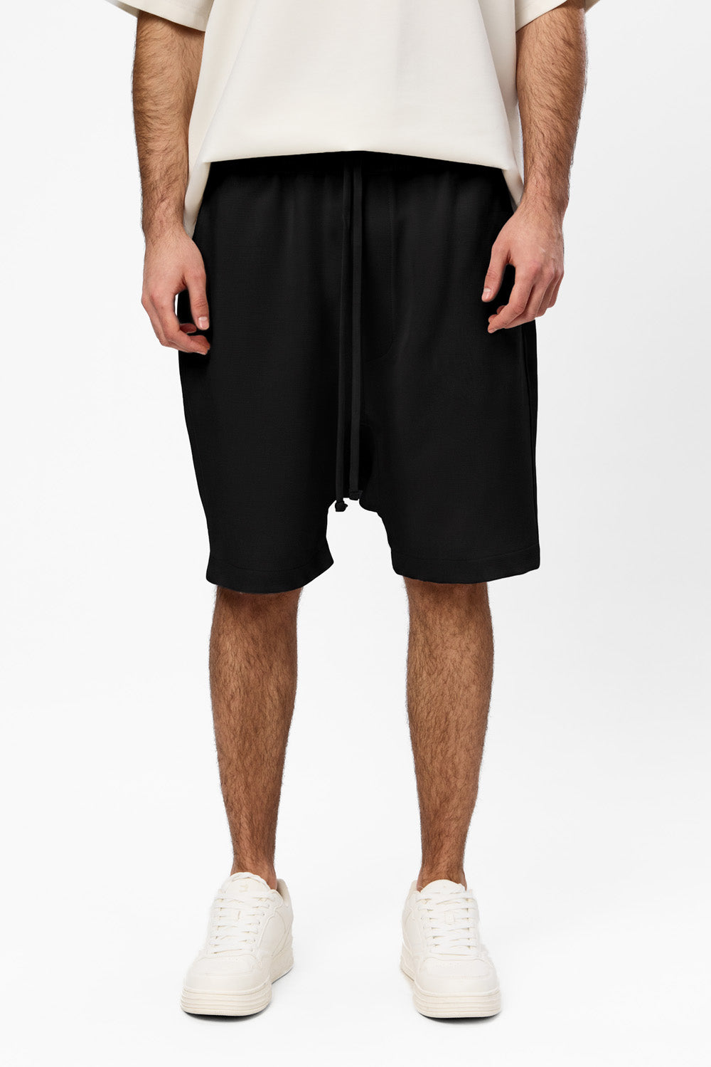 247 Black Cloth Shorts