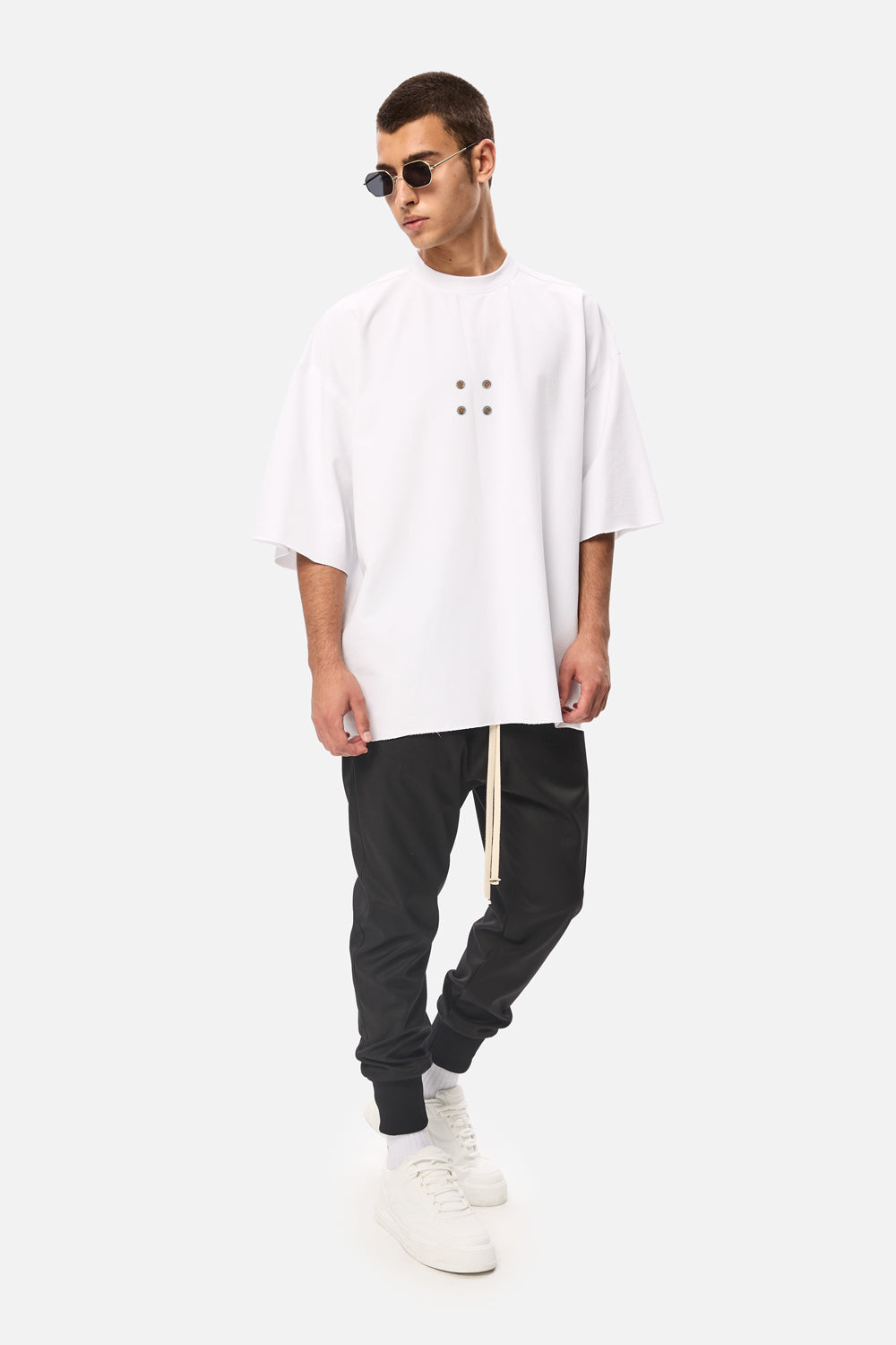 Tricou alb oversized II