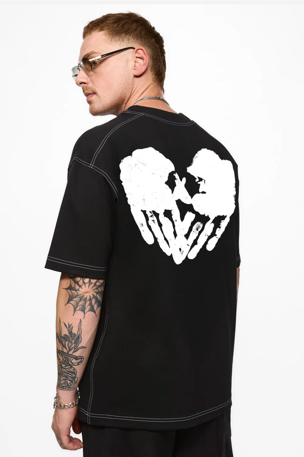 Valentines 2.0 printed Black T-shirt