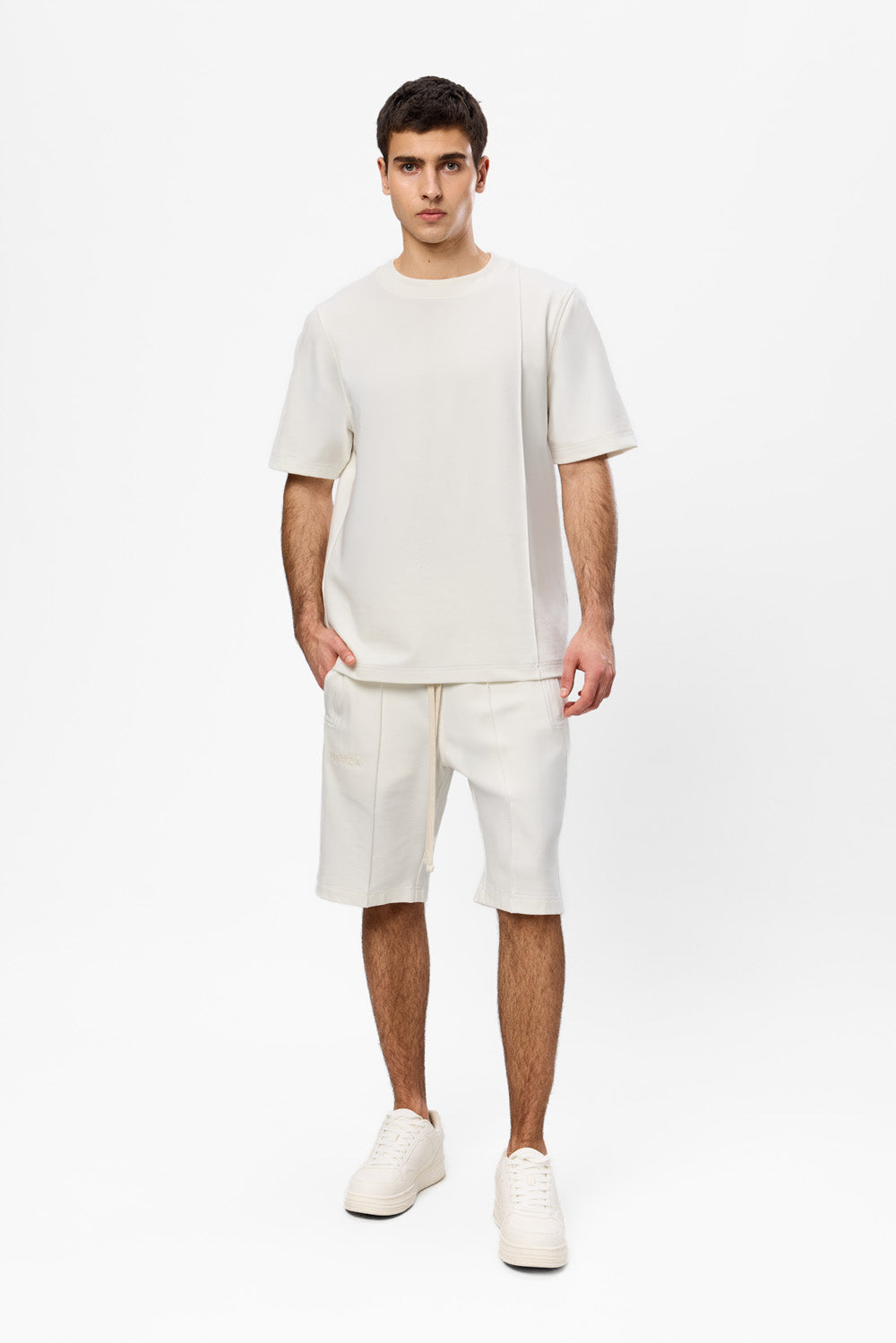 Khan V2 off-white seam detail T-shirt