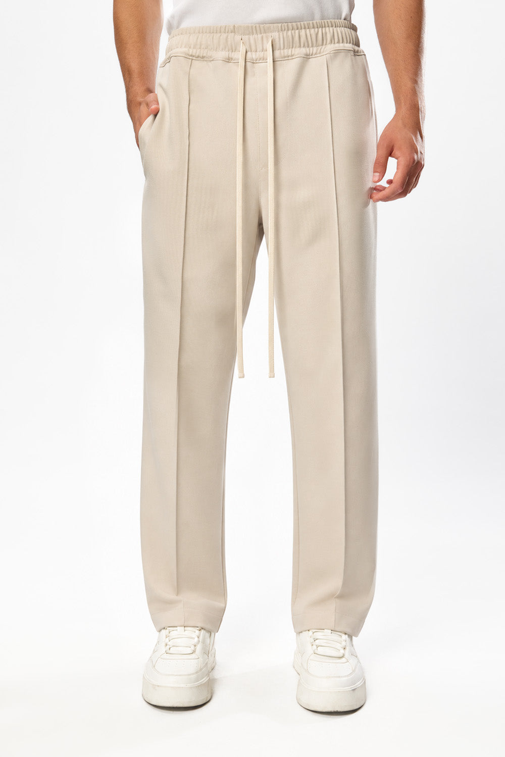 Pantaloni Off White din stofa cu lână 247