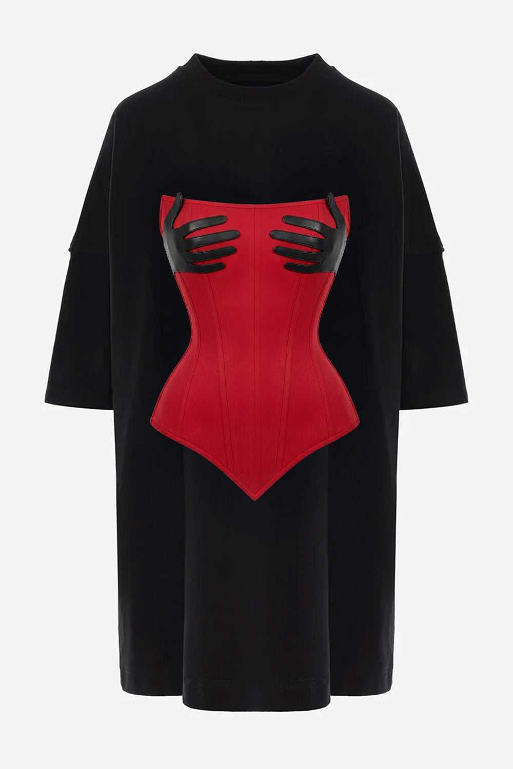 Rochie neagra cu imprimeu Noir V2