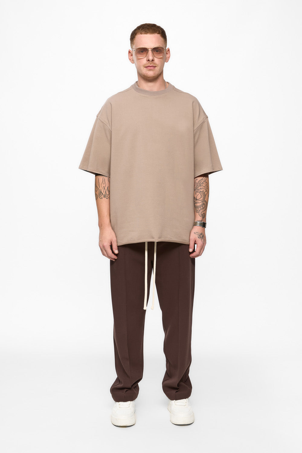 Tricou Bej Oversized