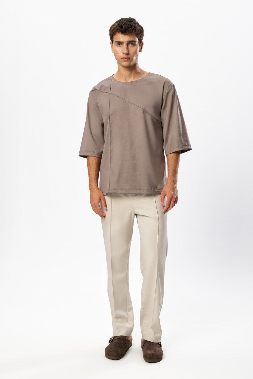 Thom X Beige Woven T-Shirt