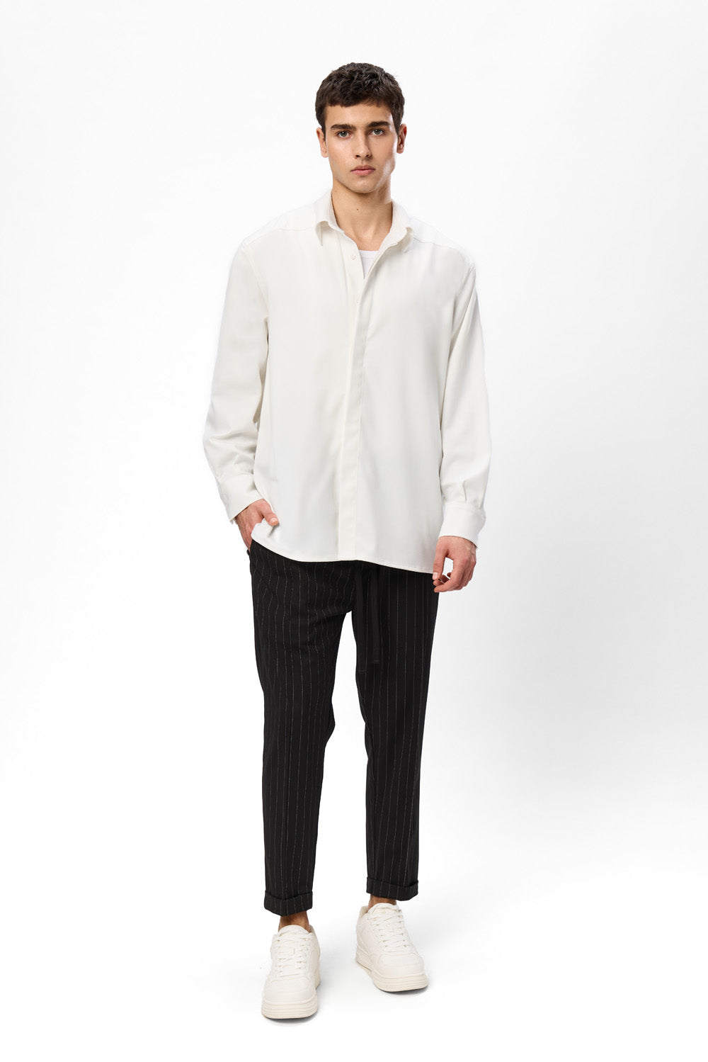 Camasa off-white din Stofa 247 V2