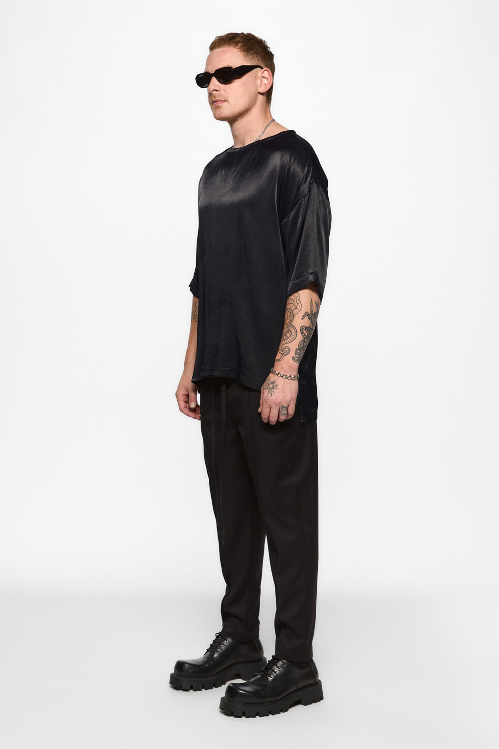Tricou Negru din Vascoza Thom