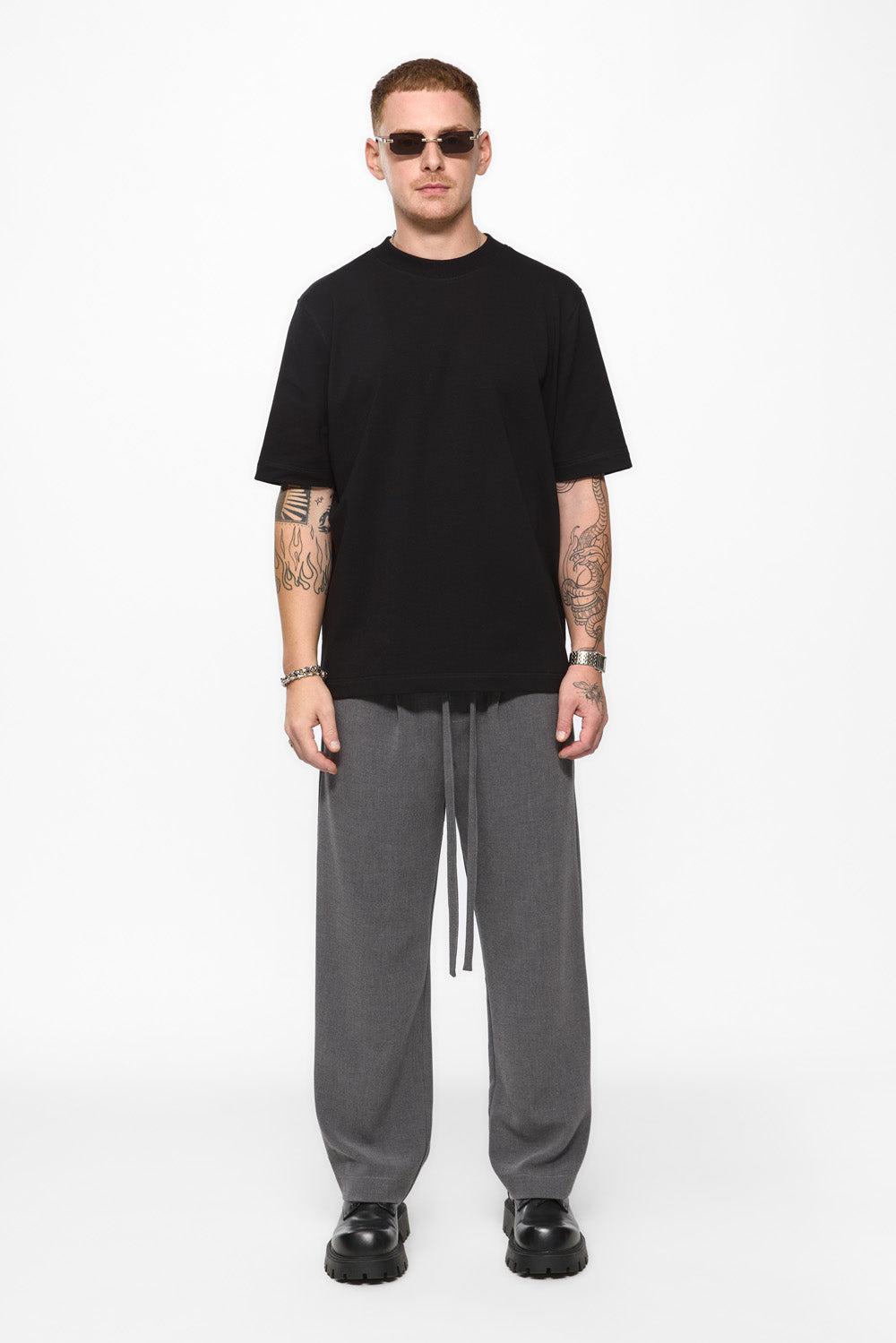 Pantaloni gri din stofa 247 V2