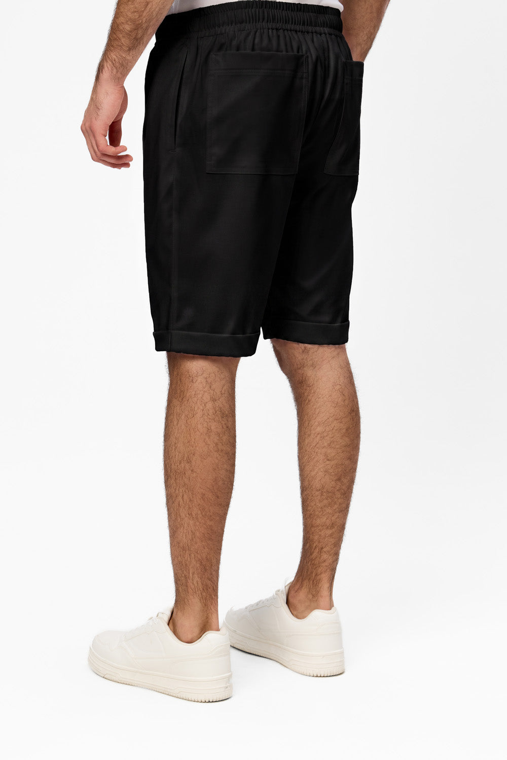 Thomas Off-White Cloth Shorts