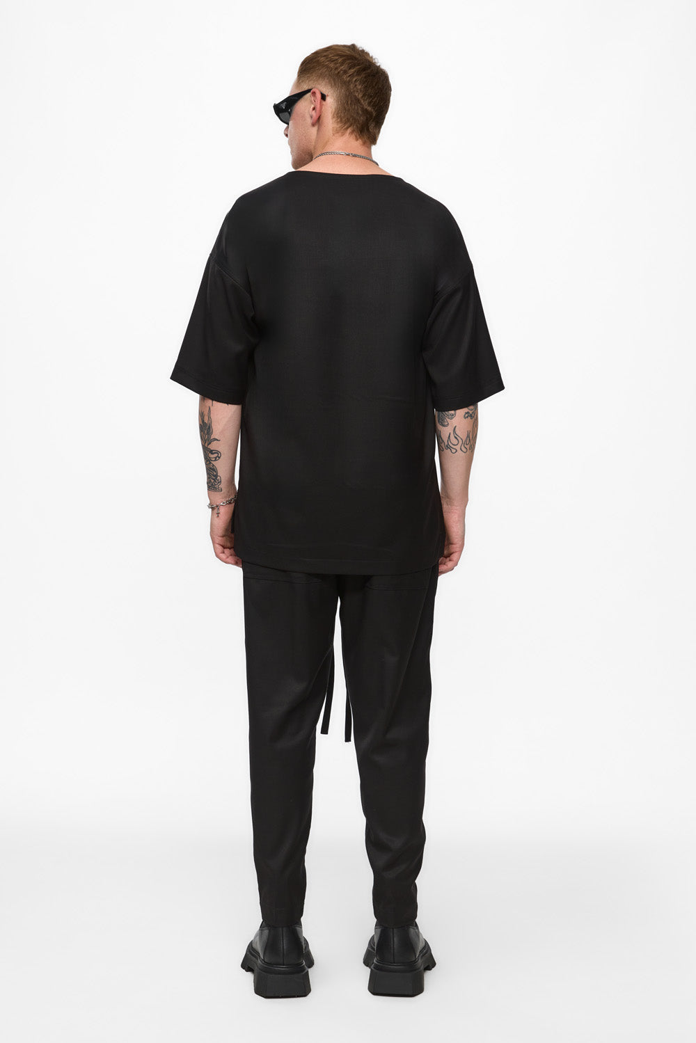 Tricou Negru din Stofa Thom V2