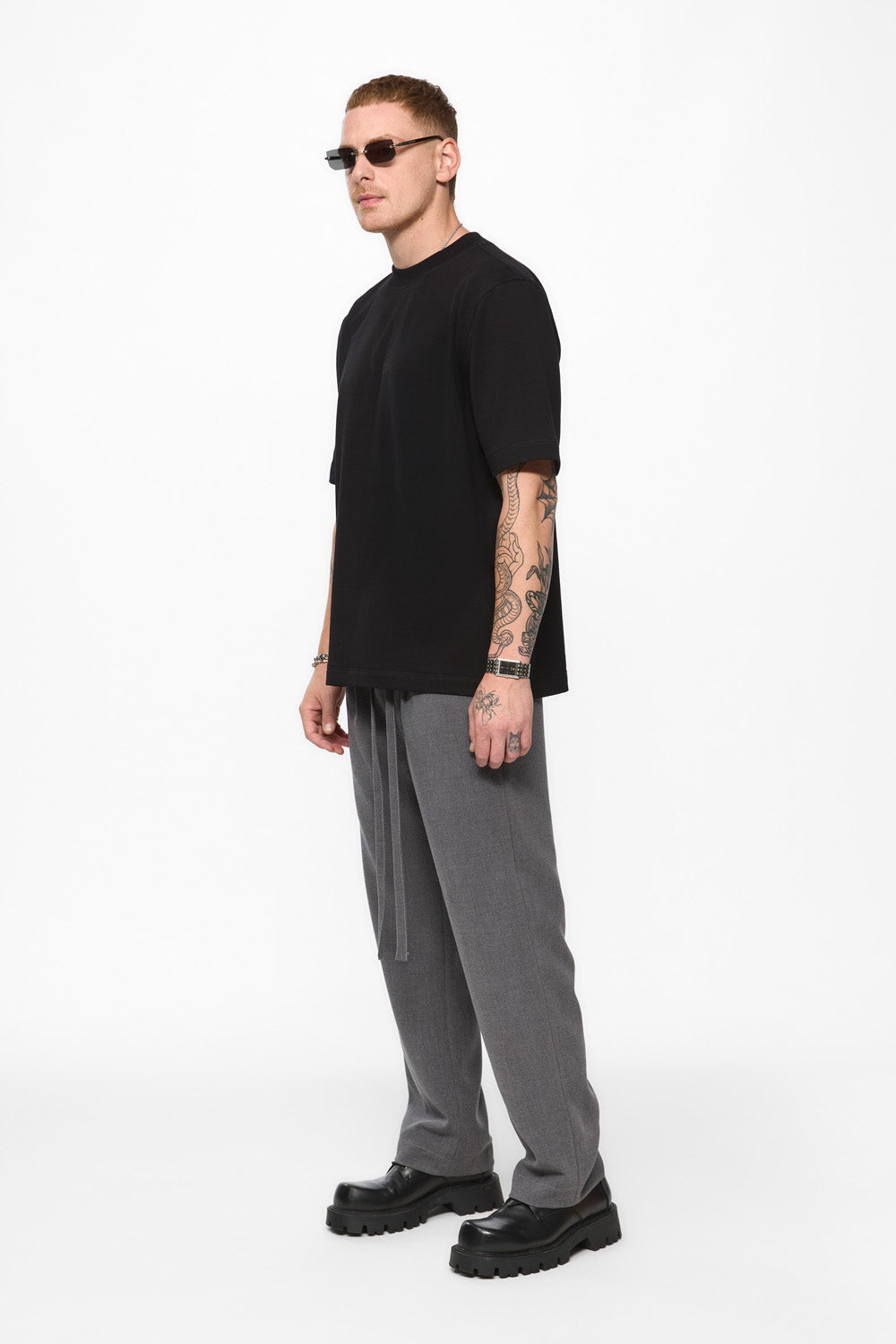 Pantaloni gri din stofa 247 V2