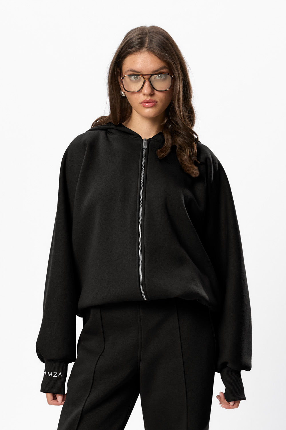 Hardy V2 Black Fleece Zip Hoodie