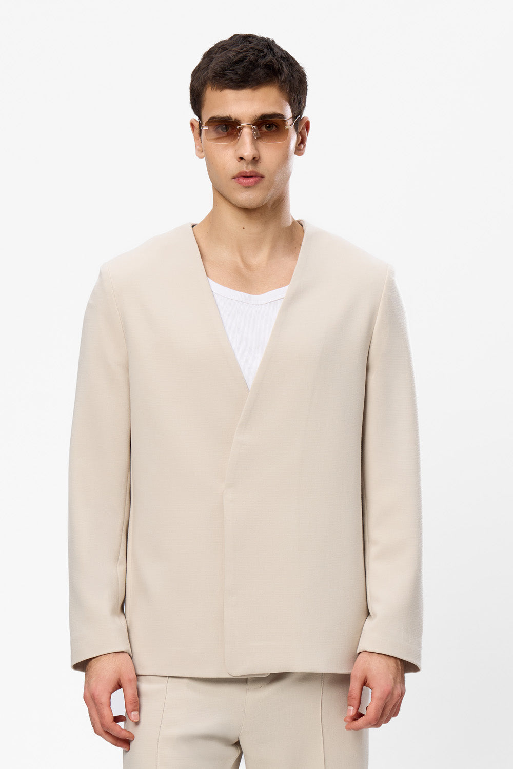 Cardigan negru din stofa 247