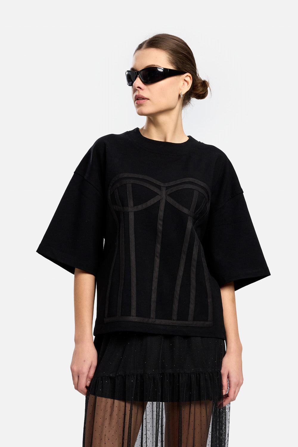 Kora Stitched Corset T-shirt