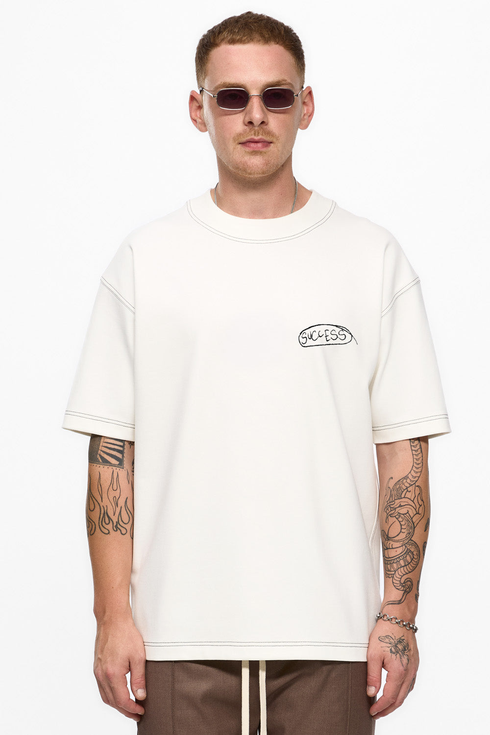 Tricou Off-White cu imprimeu Success 2.0