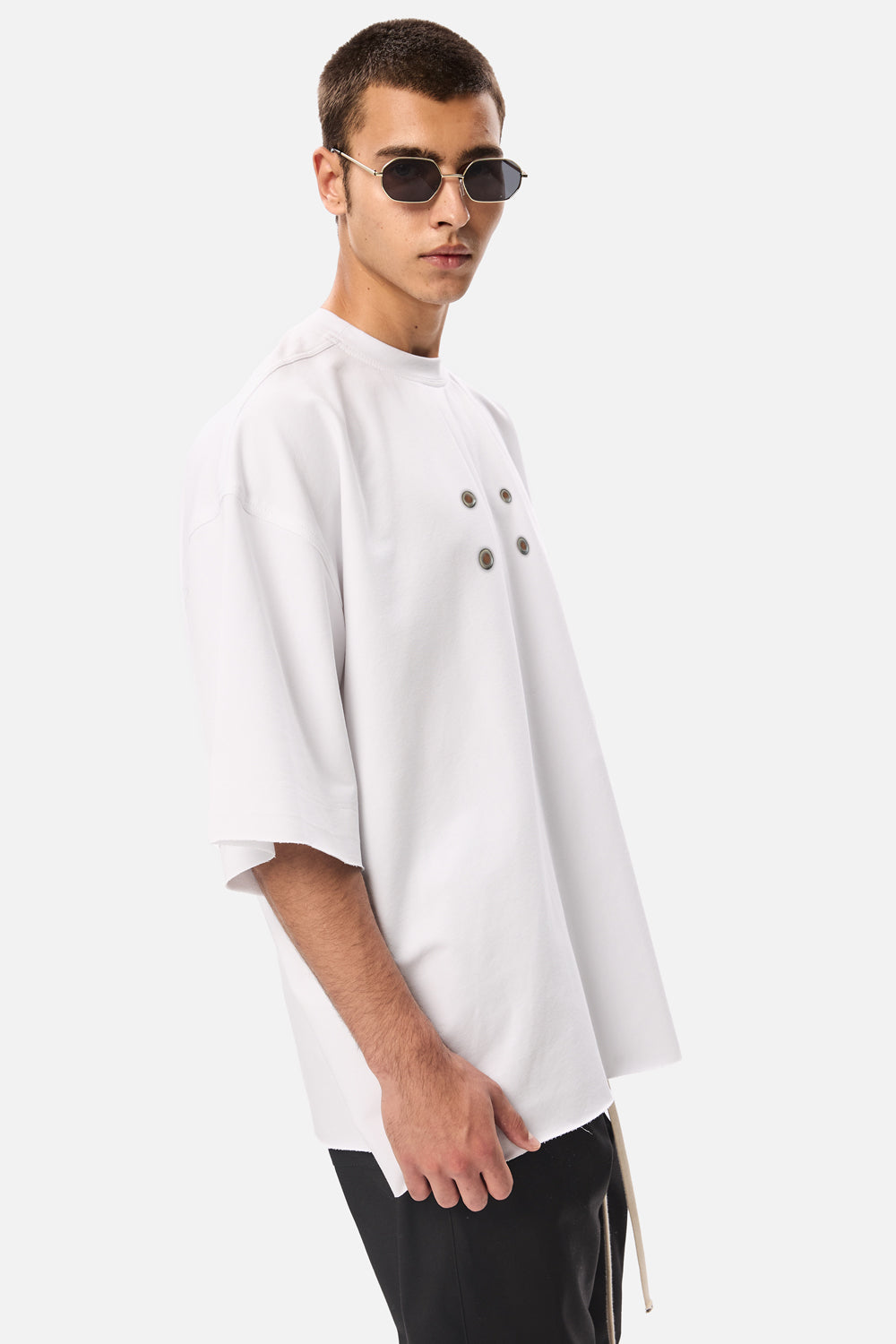 Tricou alb oversized II