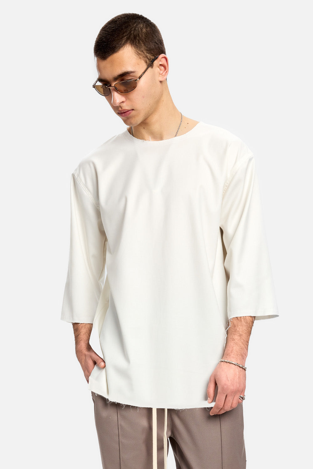 Tricou Thom | Bărbați | Alb | Stil Modern & Elegant | Confort & Funcționalitate | Atelier Hamza