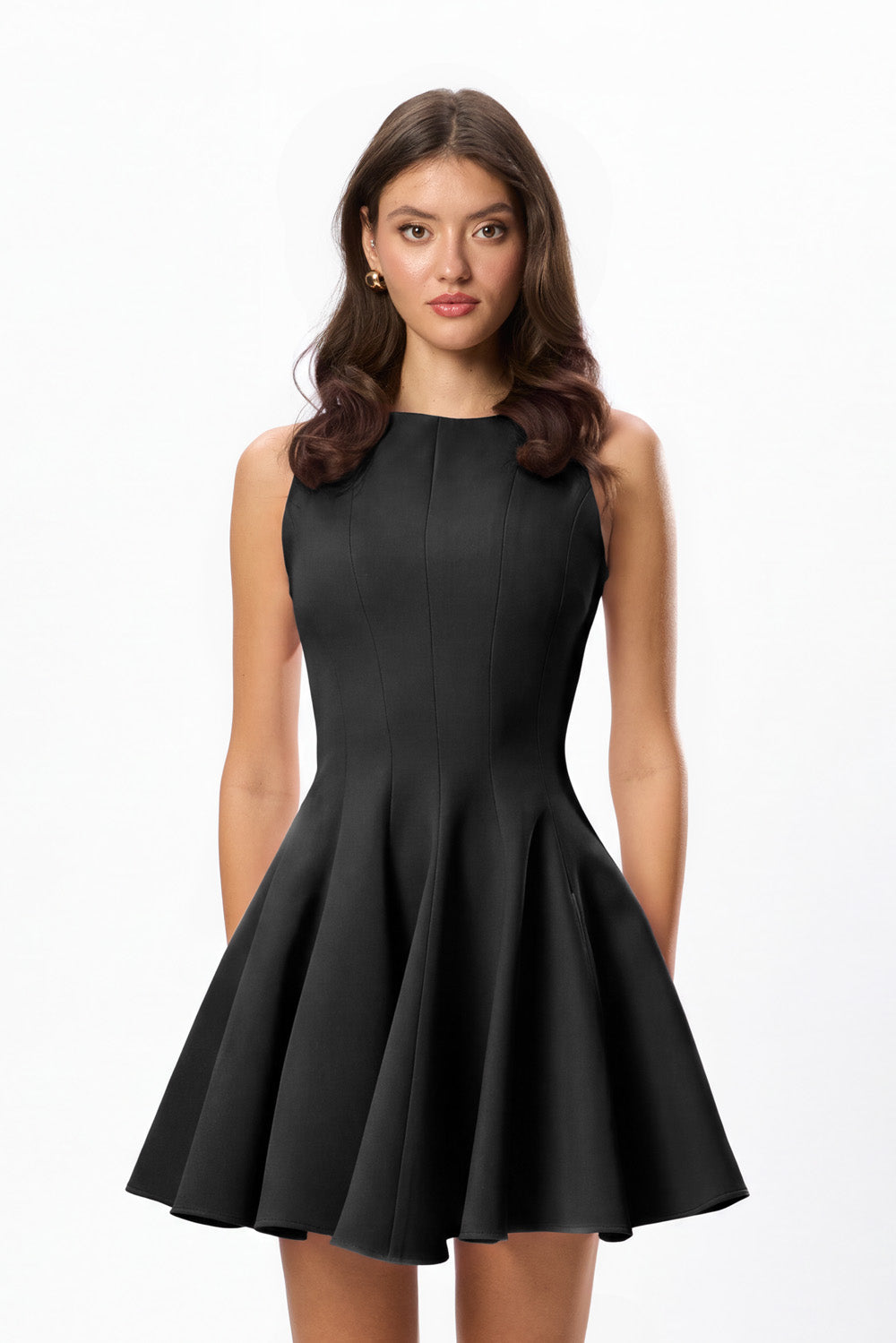 Rochie neagra din Stofa Sienna