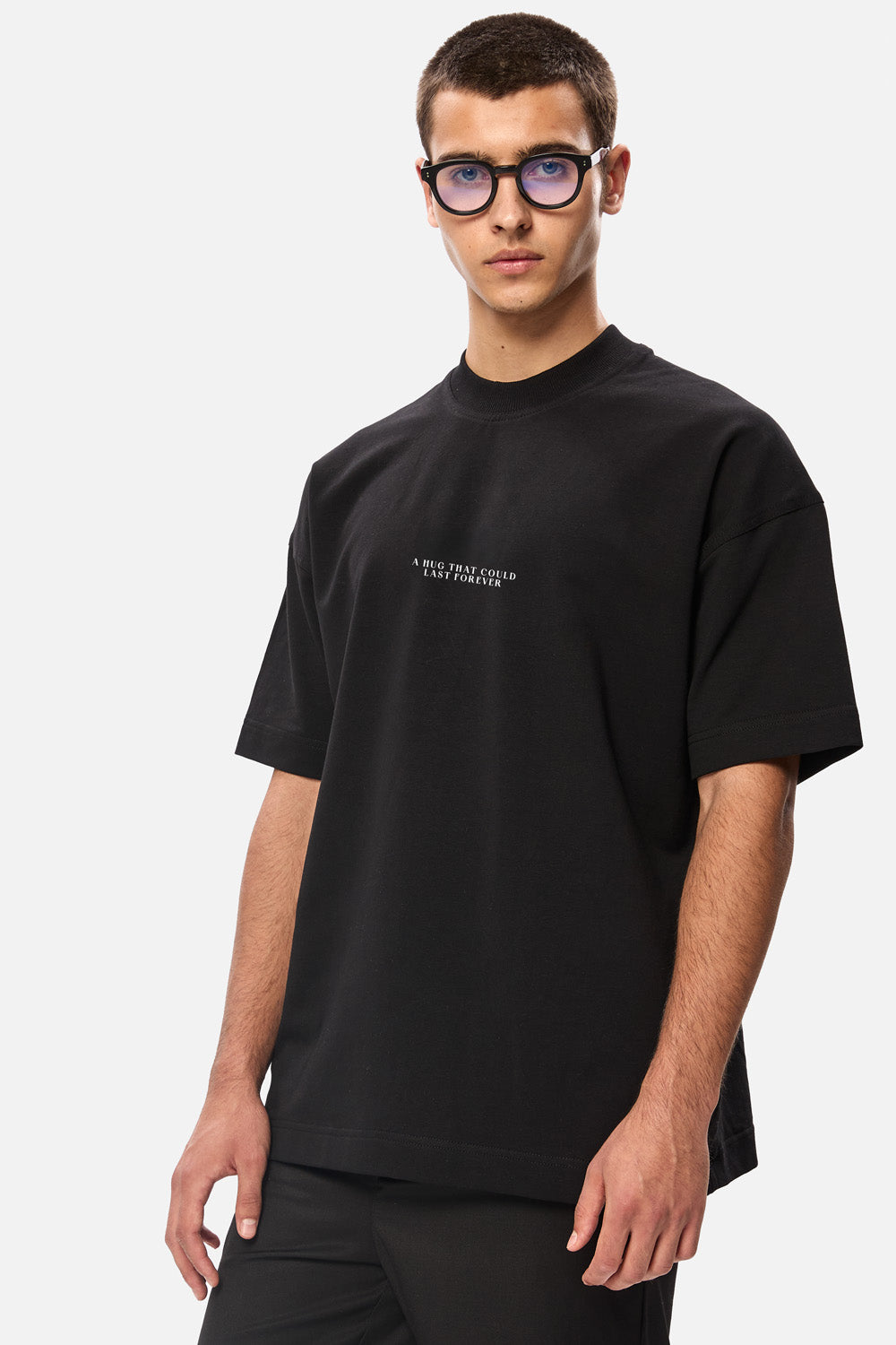 Tricou negru cu imprimeu Botticelli