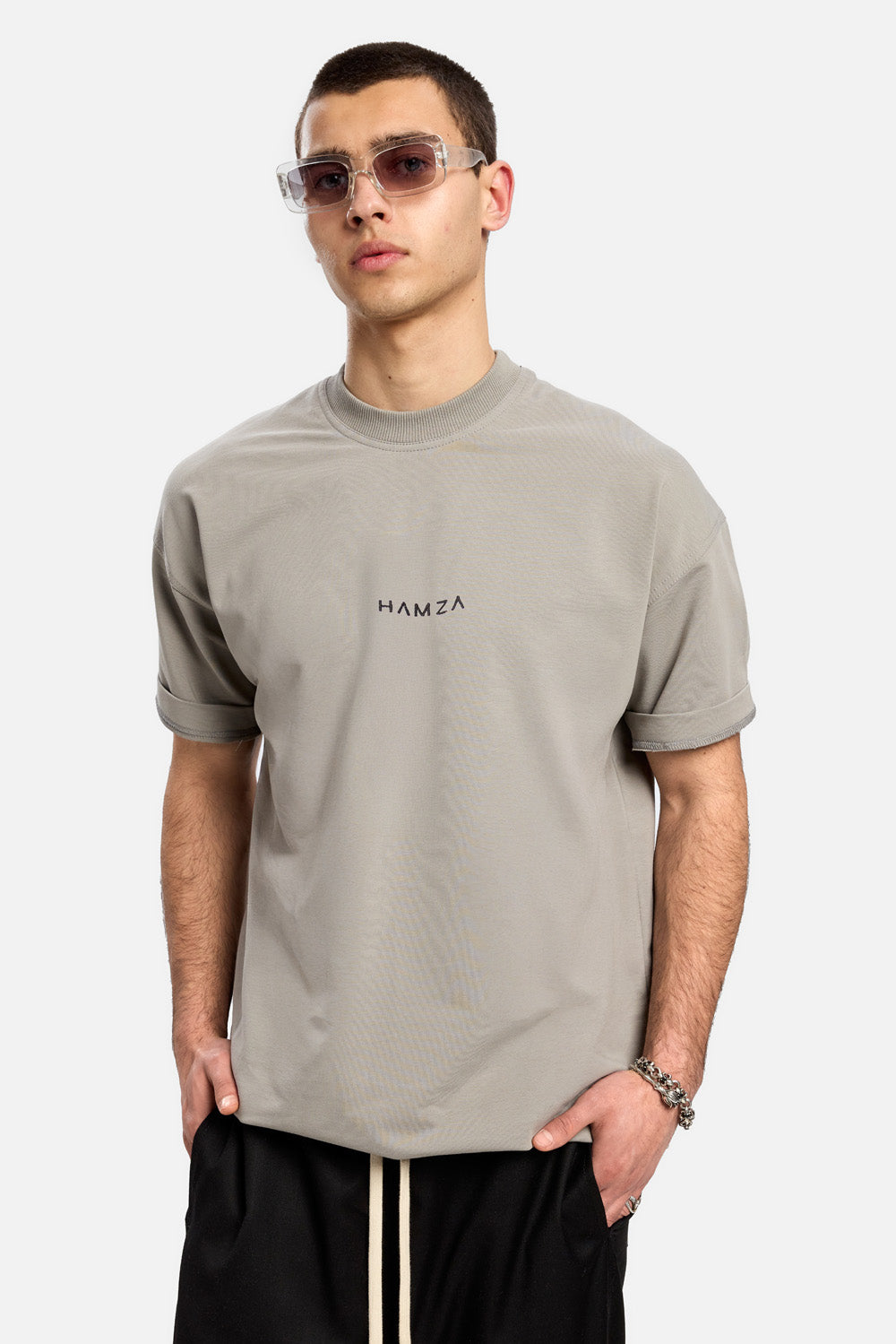 Akira White Hand Stitching T-shirt