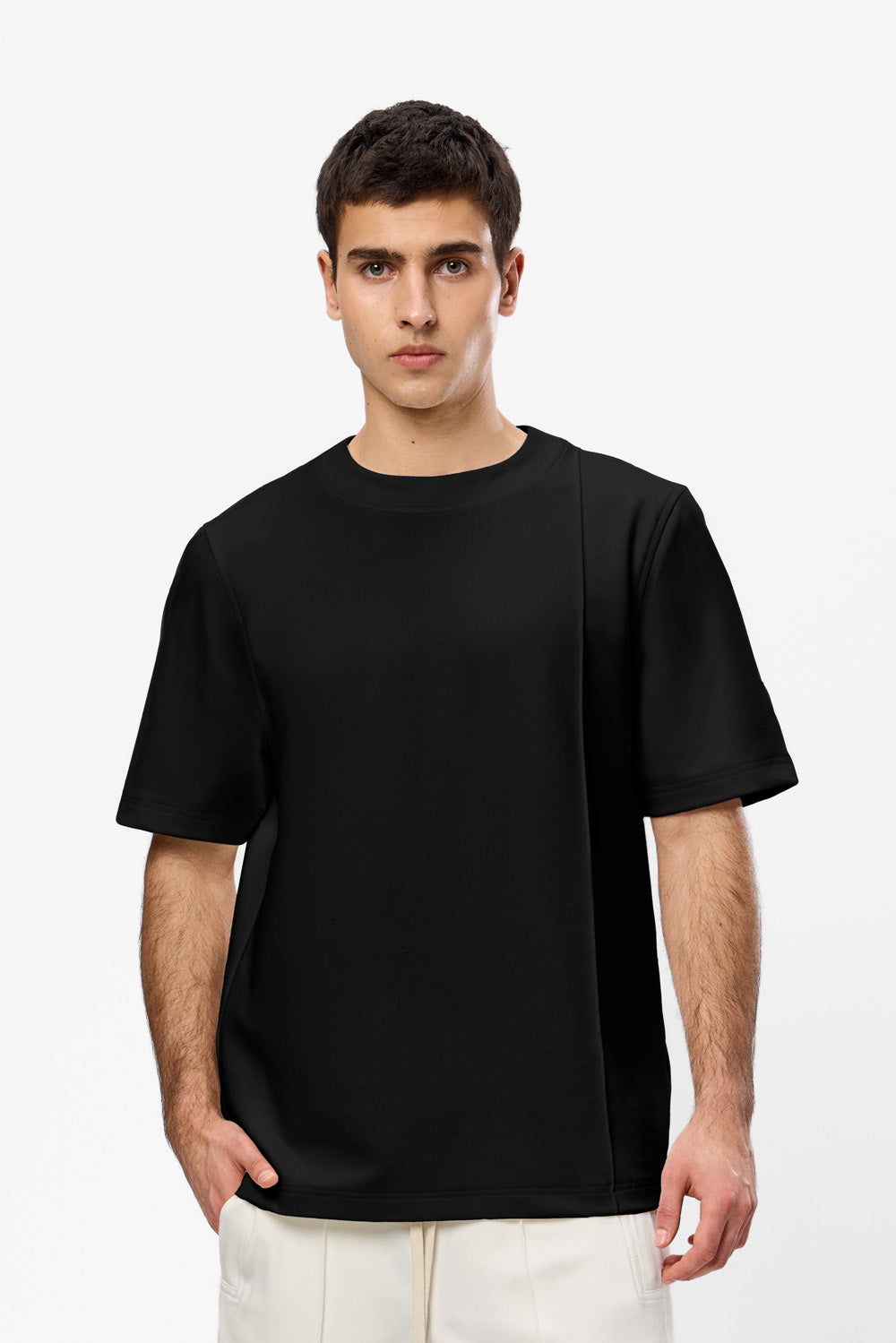 Khan V2 black seam detail T-shirt