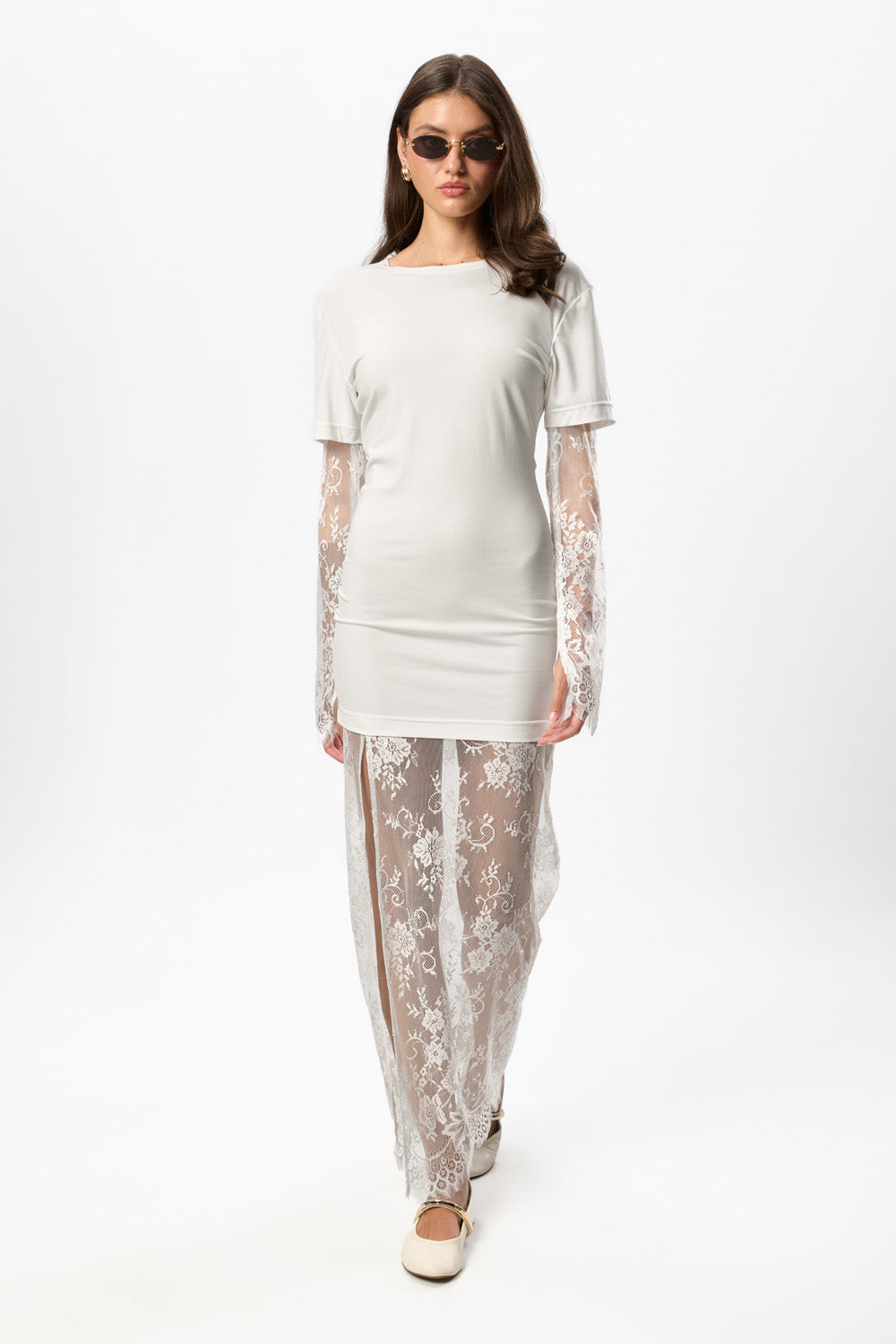 Rochie Slim Fit off-white Venice