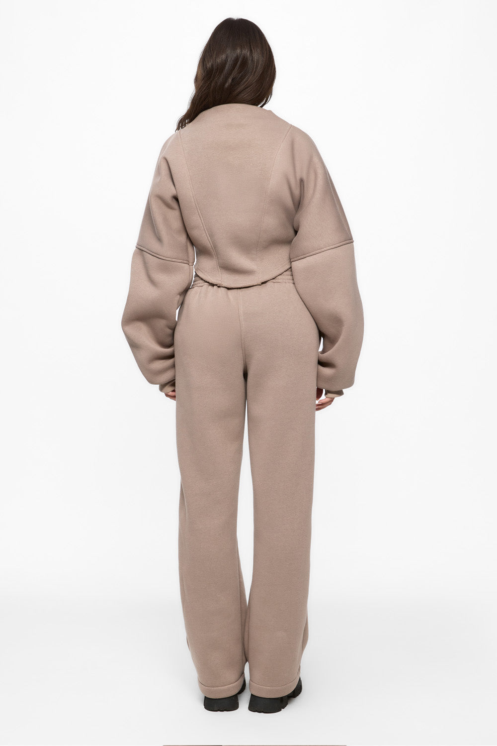 Goddess Beige Corset fleece Turtleneck