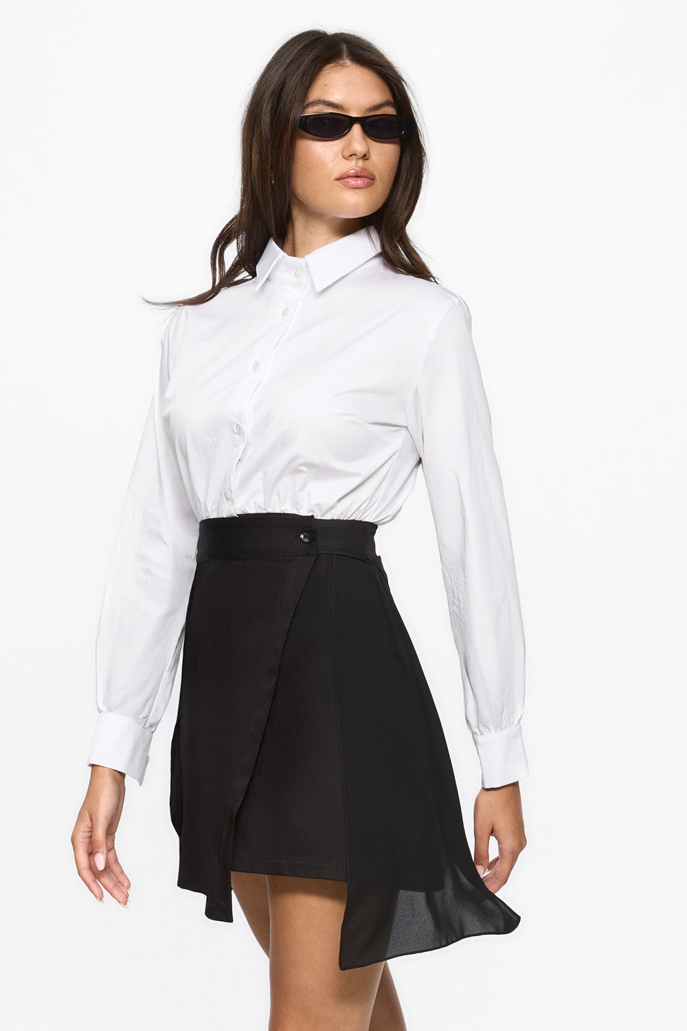 Rochie alba mini Elis