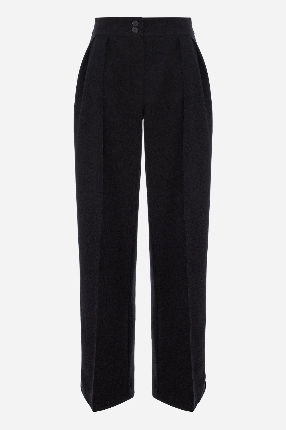 Pantaloni negri evazati din stofa Kimi V2