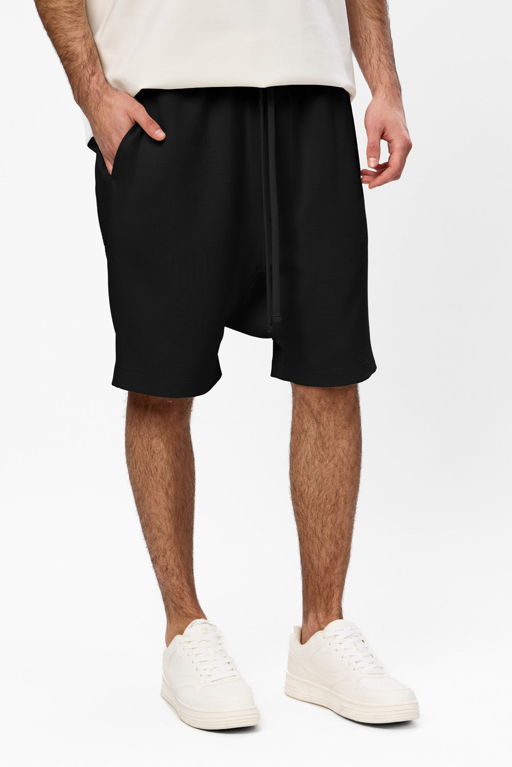 247 Black Cloth Shorts