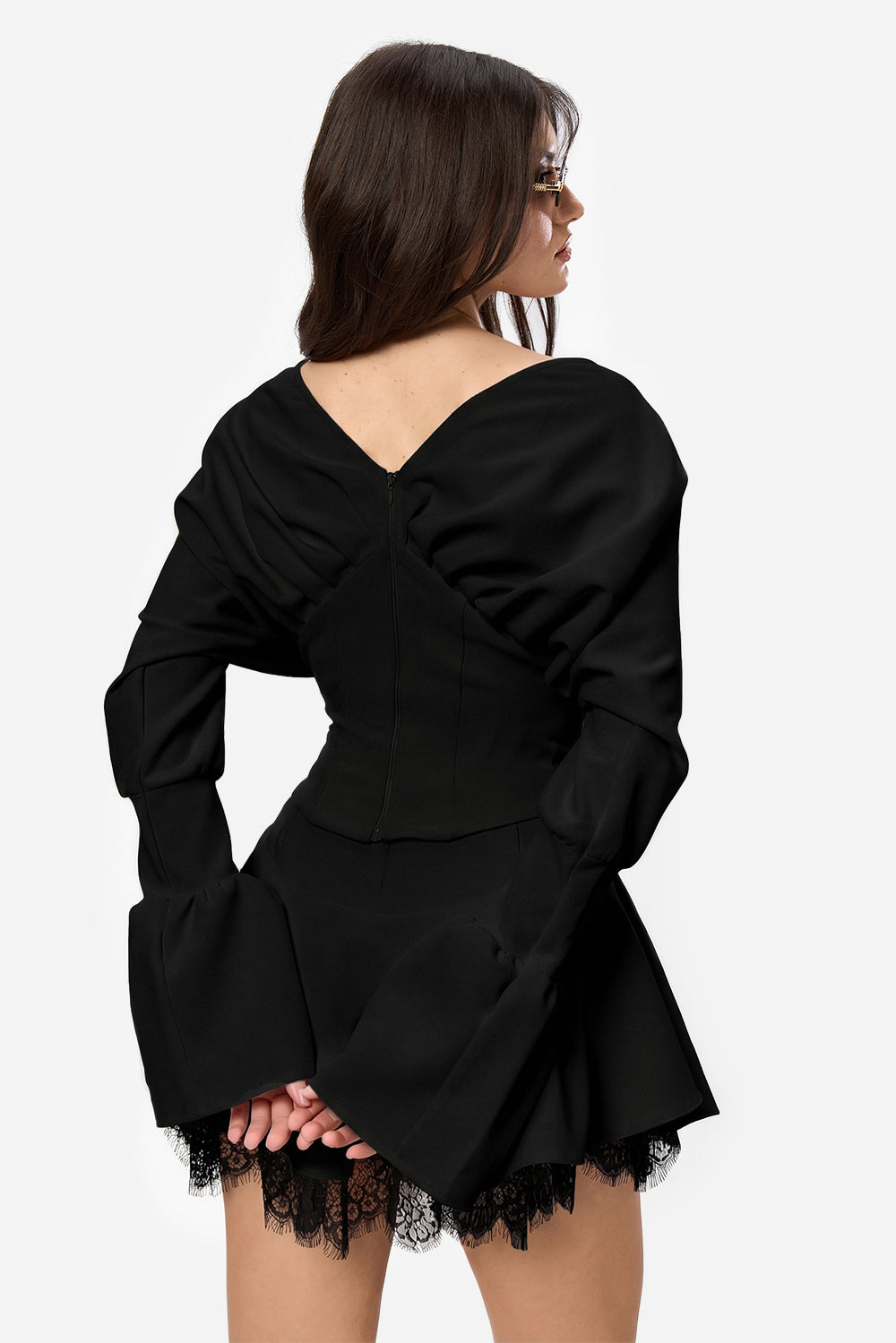 Top negru Nyssa Cloth