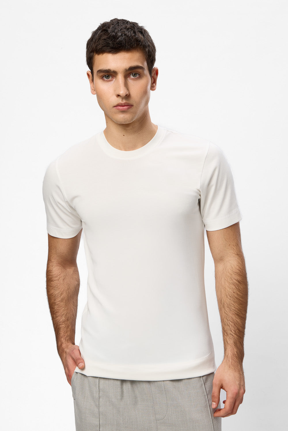 Tricou negru fit Como