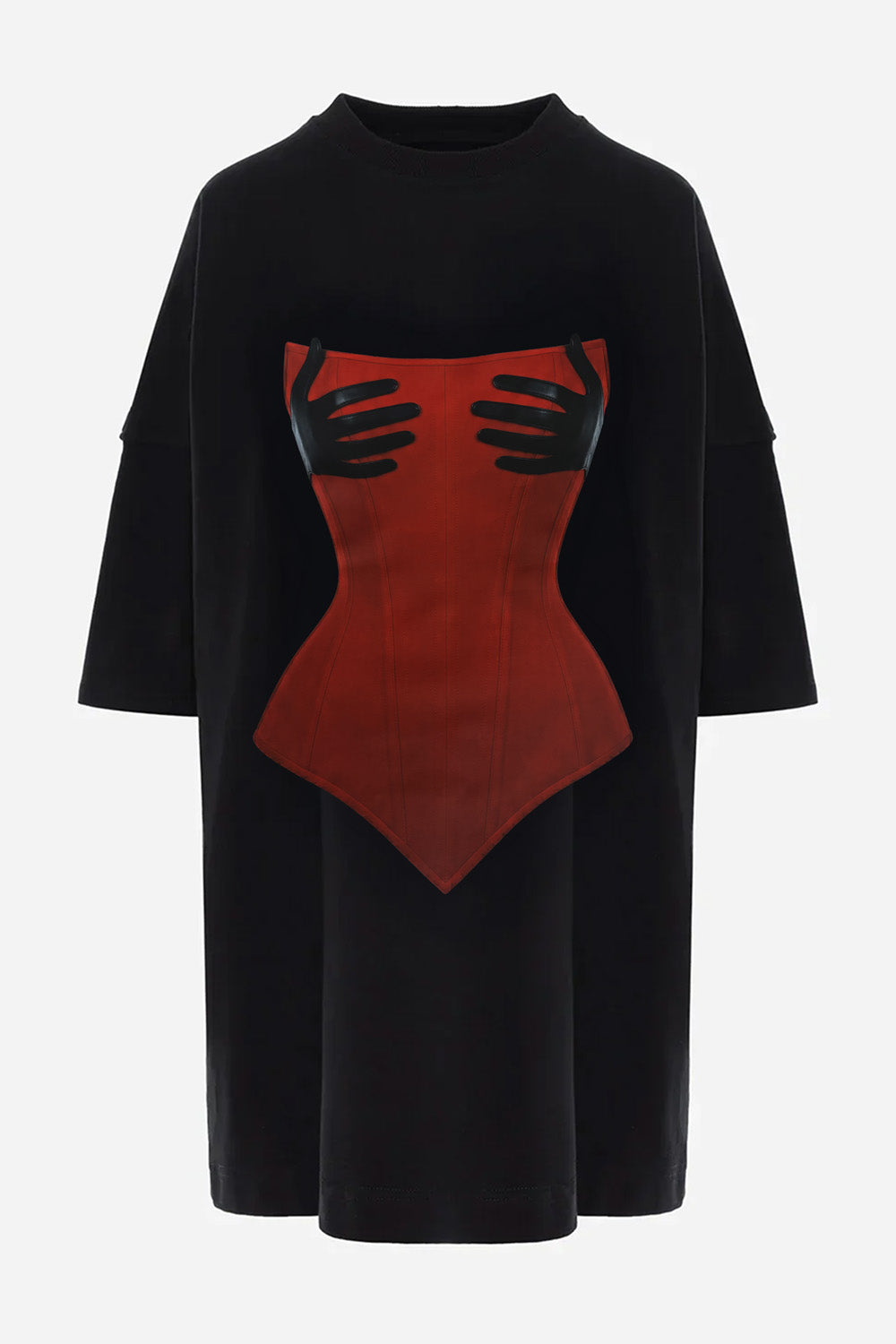 Rochie neagra cu imprimeu Noir V2