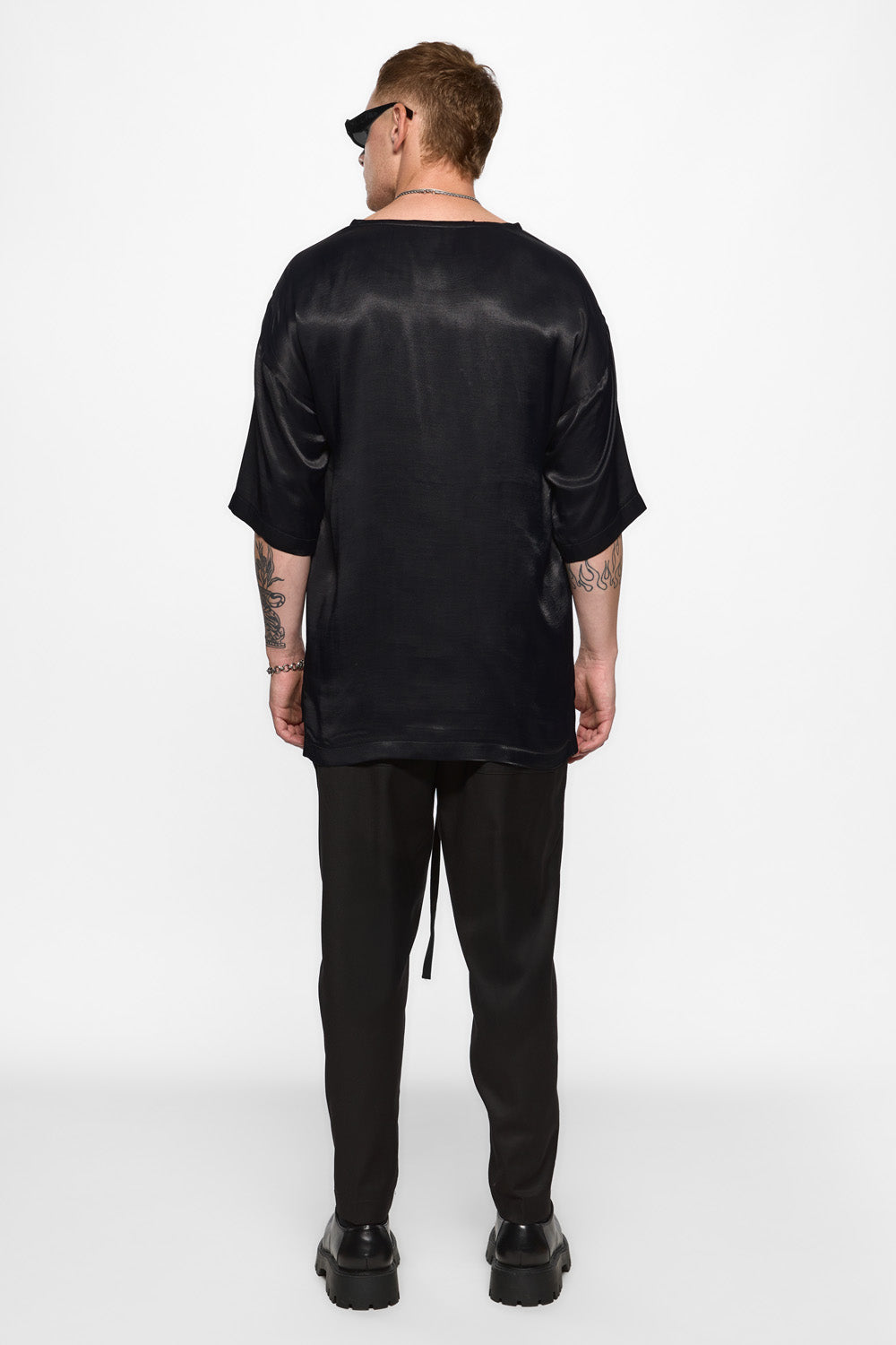 Tricou Negru din Vascoza Thom