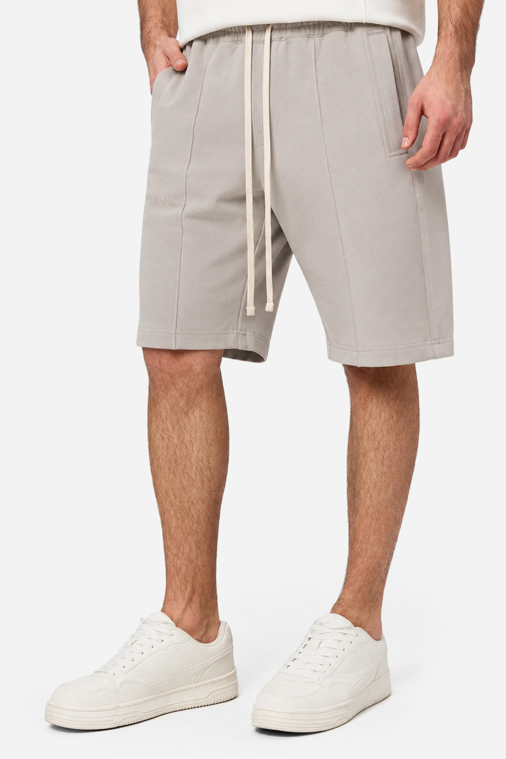 Pantaloni scurti bej Khan
