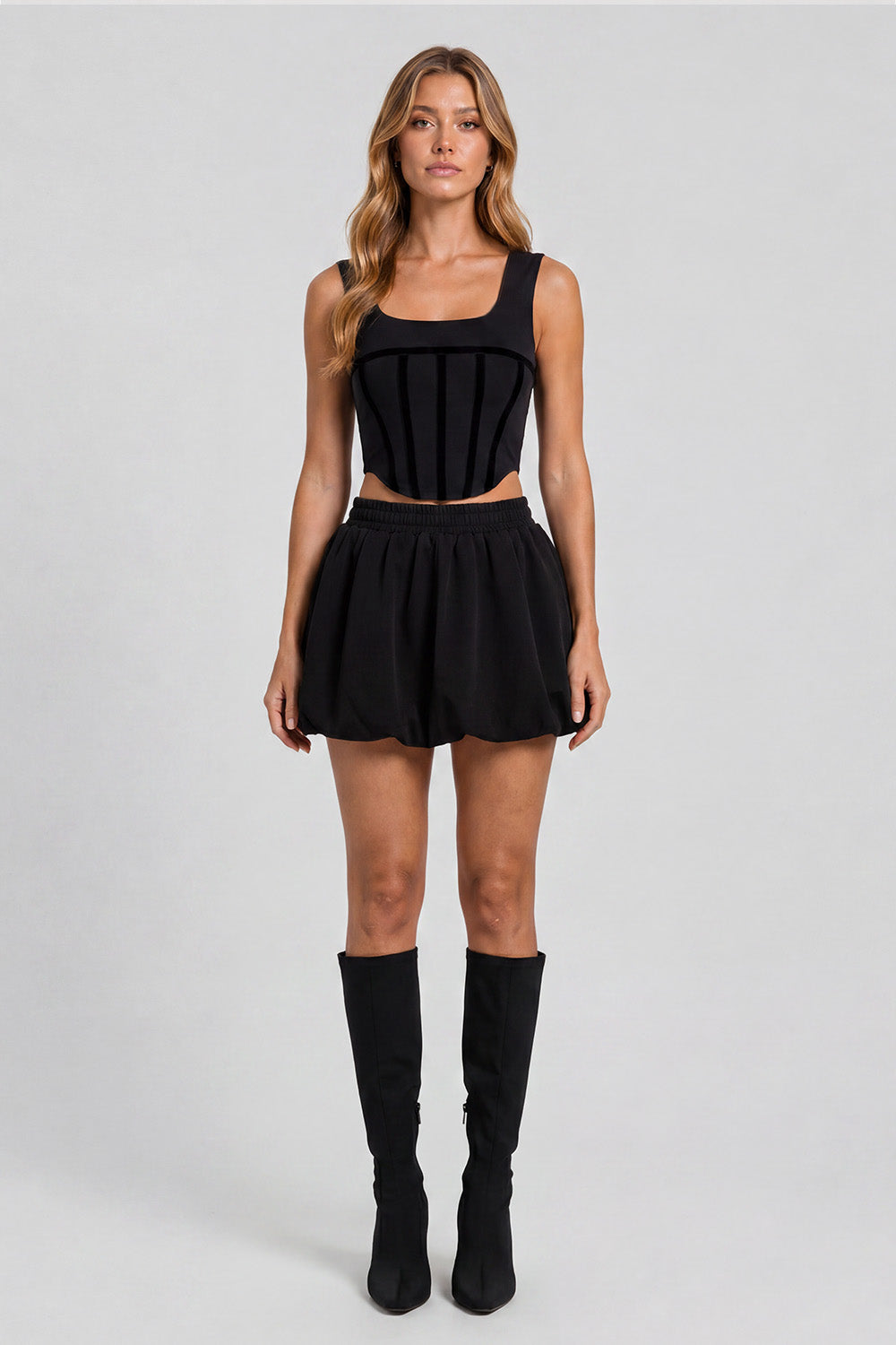 Top negru beverly