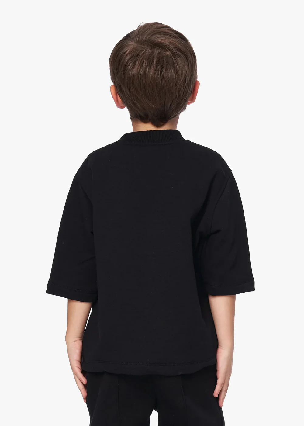 Tricou negru din bumbac cu imprimeu Son