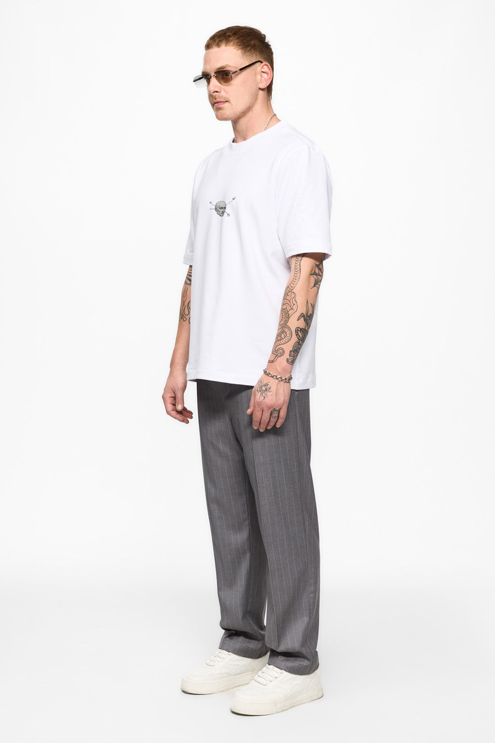 Tricou alb cu imprimeu Los angeles
