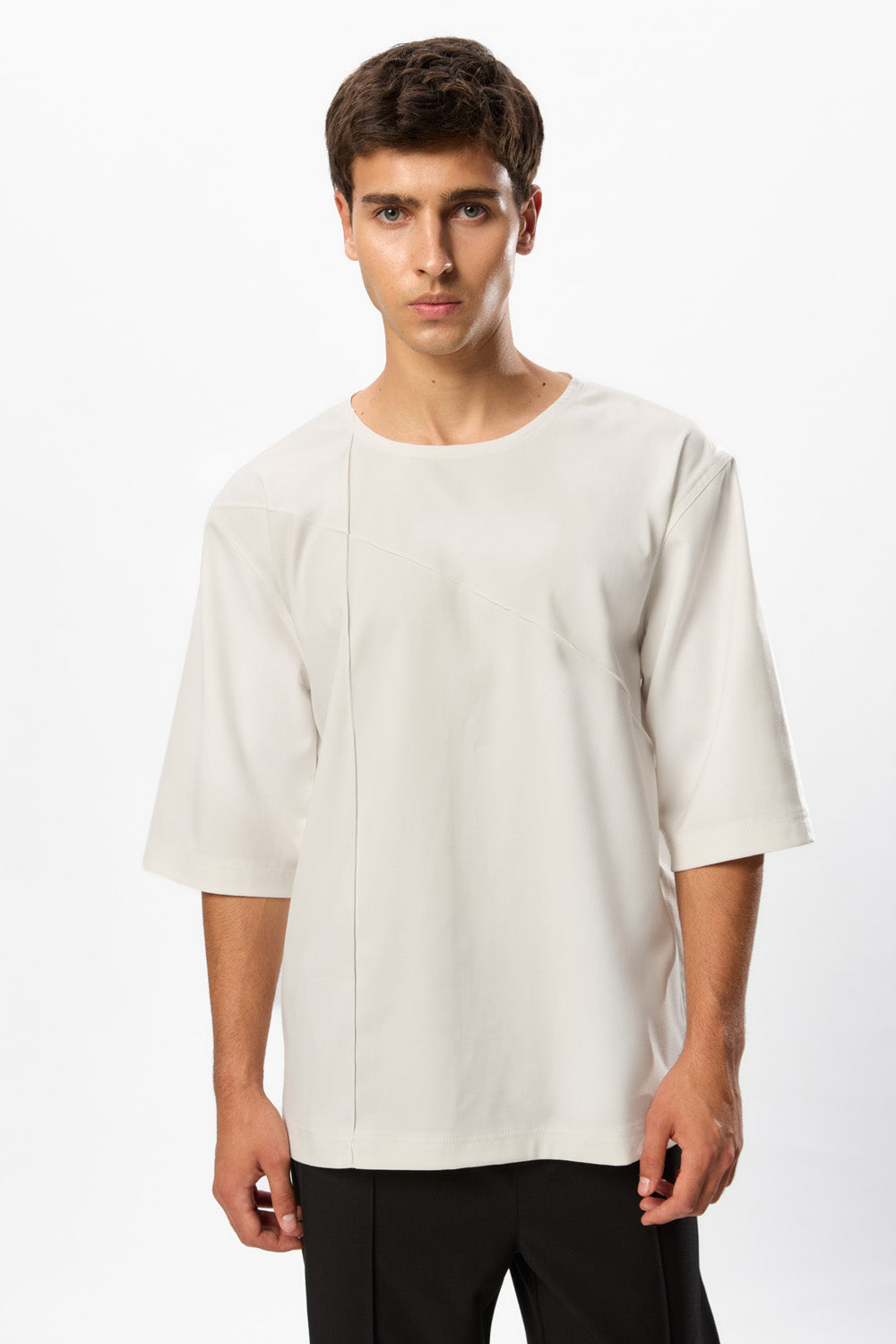 Tricou Off white din stofa Thom X