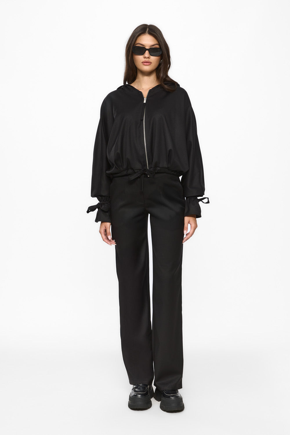 Swan Black Cloth Jacket