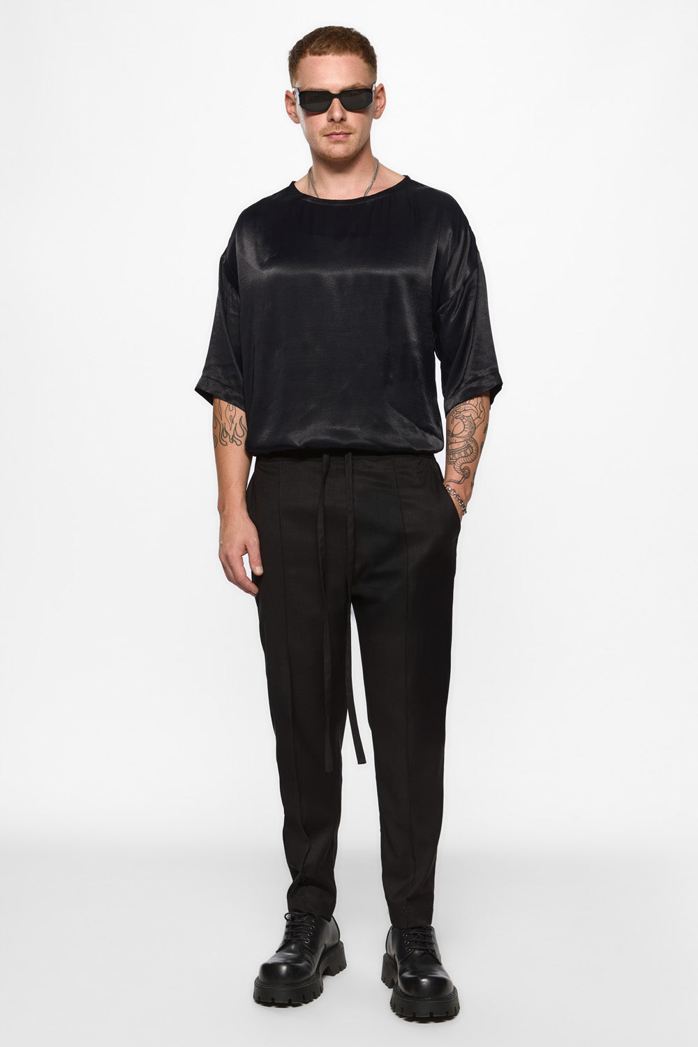 Tricou Negru din Vascoza Thom