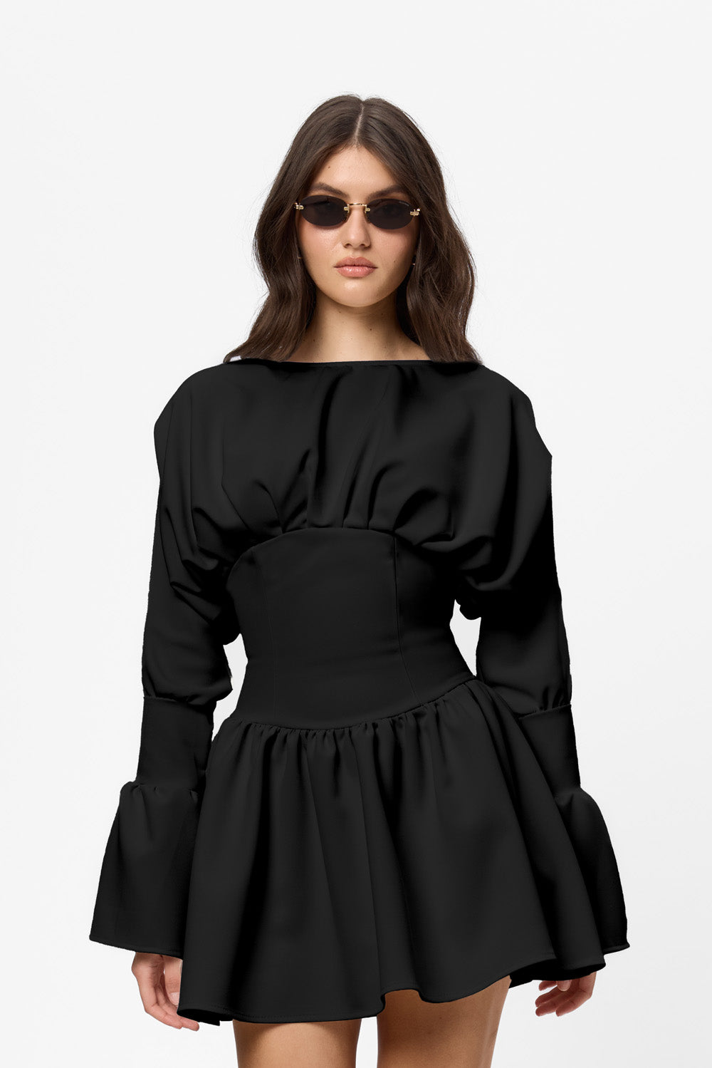 Rochie off-white din stofa Nyssa Cloth